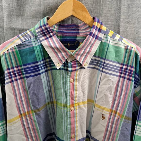 (Pair) Ralph Lauren Polo Shirts Men Size 3XL Multicolor Long Sleeve Shirts - Picture 6 of 15